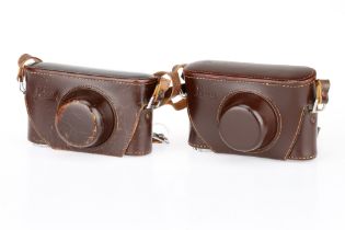 Two Leica Ever Ready Leather Cases,