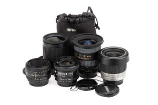 A Group of Nikon AF Nikkor Lenses