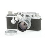 A Leitz Wetzlar Leica IIIf Delay 35mm Rangefinder Camera