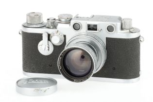 A Leitz Wetzlar Leica IIIf Delay 35mm Rangefinder Camera