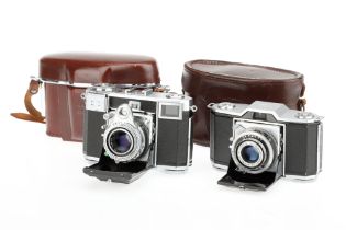 Two Zeiss Ikon Post-War Folding 35mm Cameras