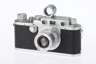 A Leica IIIf 35mm Rangefinder Camera,