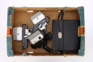 Three Paillard Bolex Super 8 Cine Movie Cameras