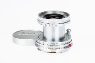 A Leitz Leica Elmar f/2.8 50mm Collapsible Camera Lens,