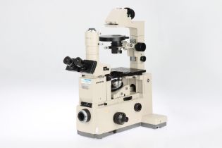 A Large Olympus IMT-2 Trinocular Microscope