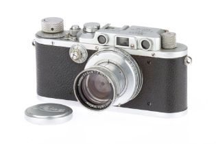 A Leica IIIa Rangefinder Camera,