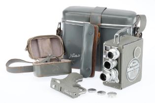 A Nizo Heliomatic 8 Double 8mm Motion Picture Camera Outift,