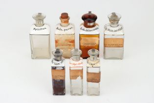 Collection of European Chemist Bottles,