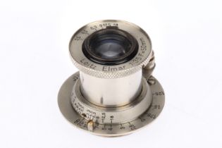 A Leitz Elmar f/3.5 50mm Camera Lens,