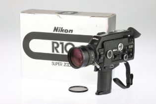 A Nikon R10 Super Zoom Super 8 Motion Picture Camera