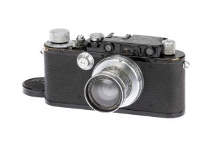 A Leica IIIa Rangefinder Camera,