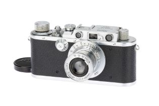 A Leica IIIc 'Bright Chrome' Rangefinder Camera,