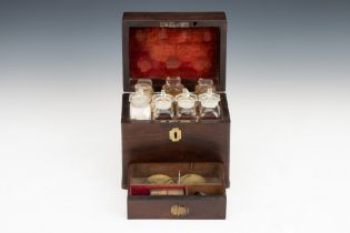 A Small Victorian Domestic Medicine Chest,