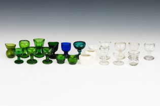 A Collection of Early Glass & Ceramic Eyebaths,