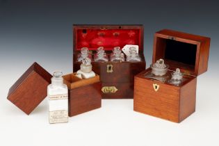 Collection of Small Apothecary Chests,