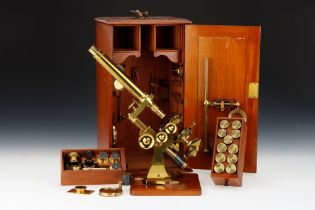 A Very Fine Ross Type Microscope by Cary, London,