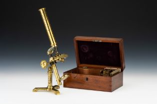 An Early Achromatic Microscope By Casella & Co, London,