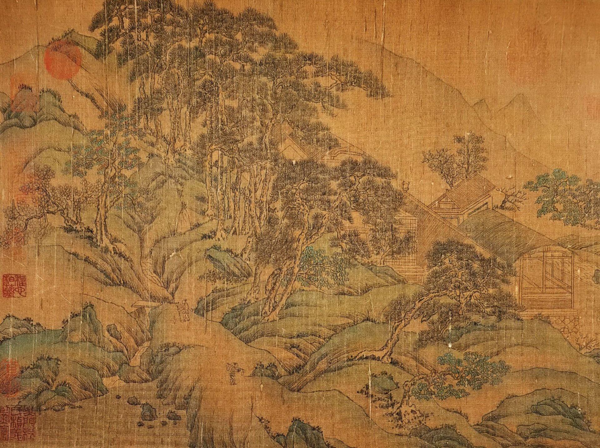 A Chinese Hand Scroll Painting By Tang Yin - Image 5 of 9