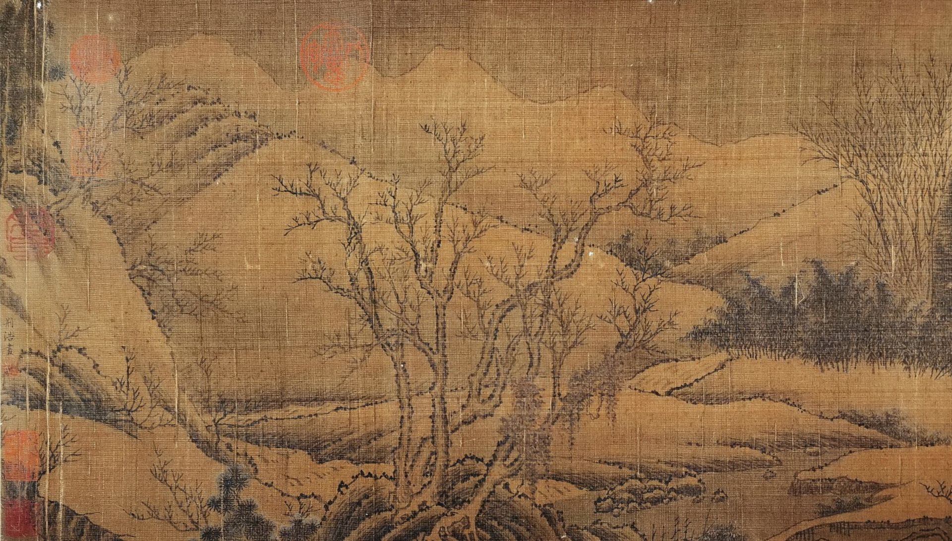 A Chinese Hand Scroll Painting By Jing Hao - Image 5 of 9