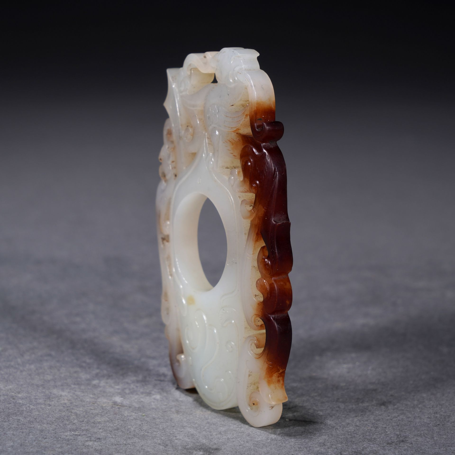 A Chinese Archaistic Jade Carving She - Image 4 of 11
