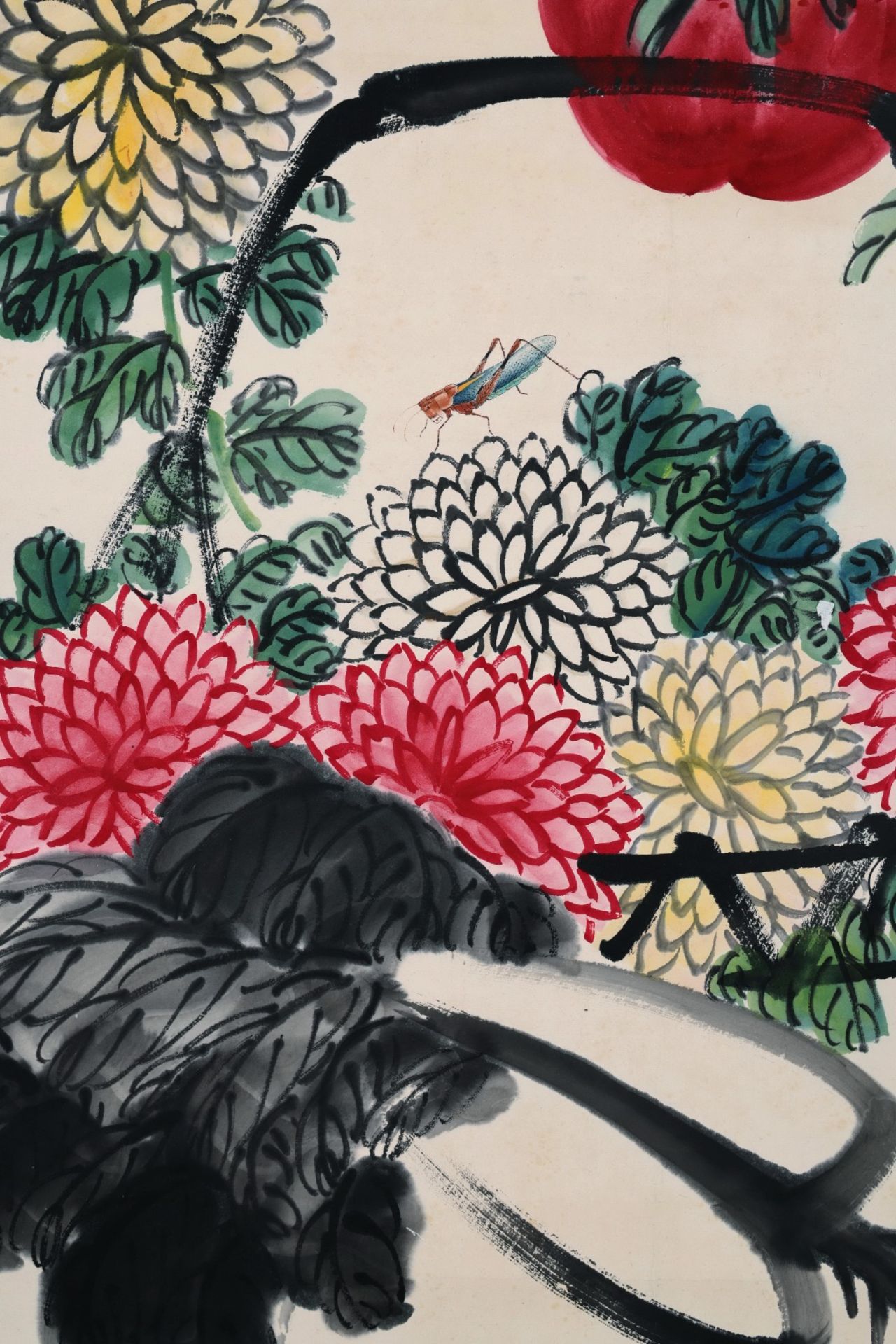 A Chinese Scroll Painting By Qi Baishi - Bild 5 aus 8