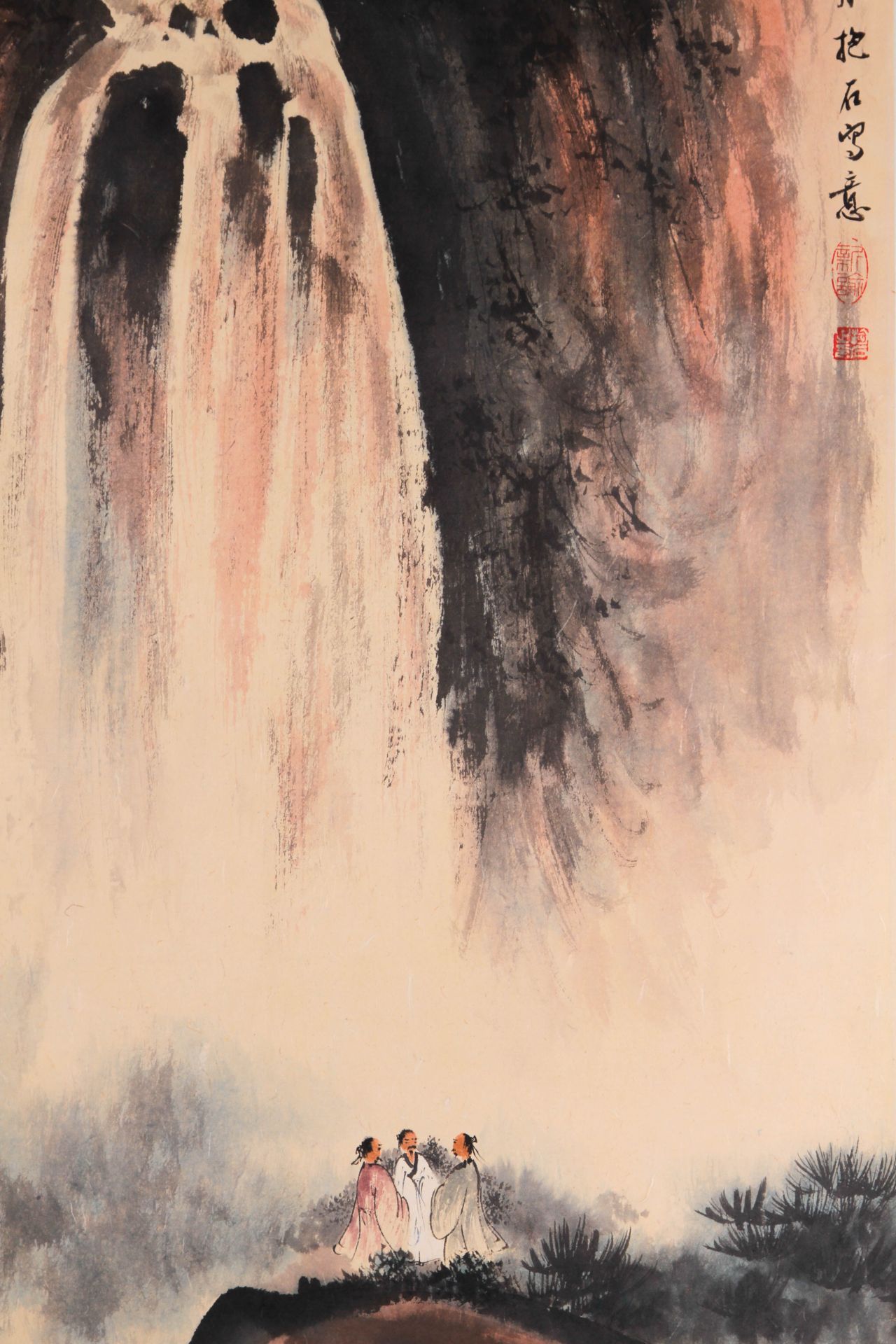 A Chinese Scroll Painting By Fu Baoshi - Bild 3 aus 9