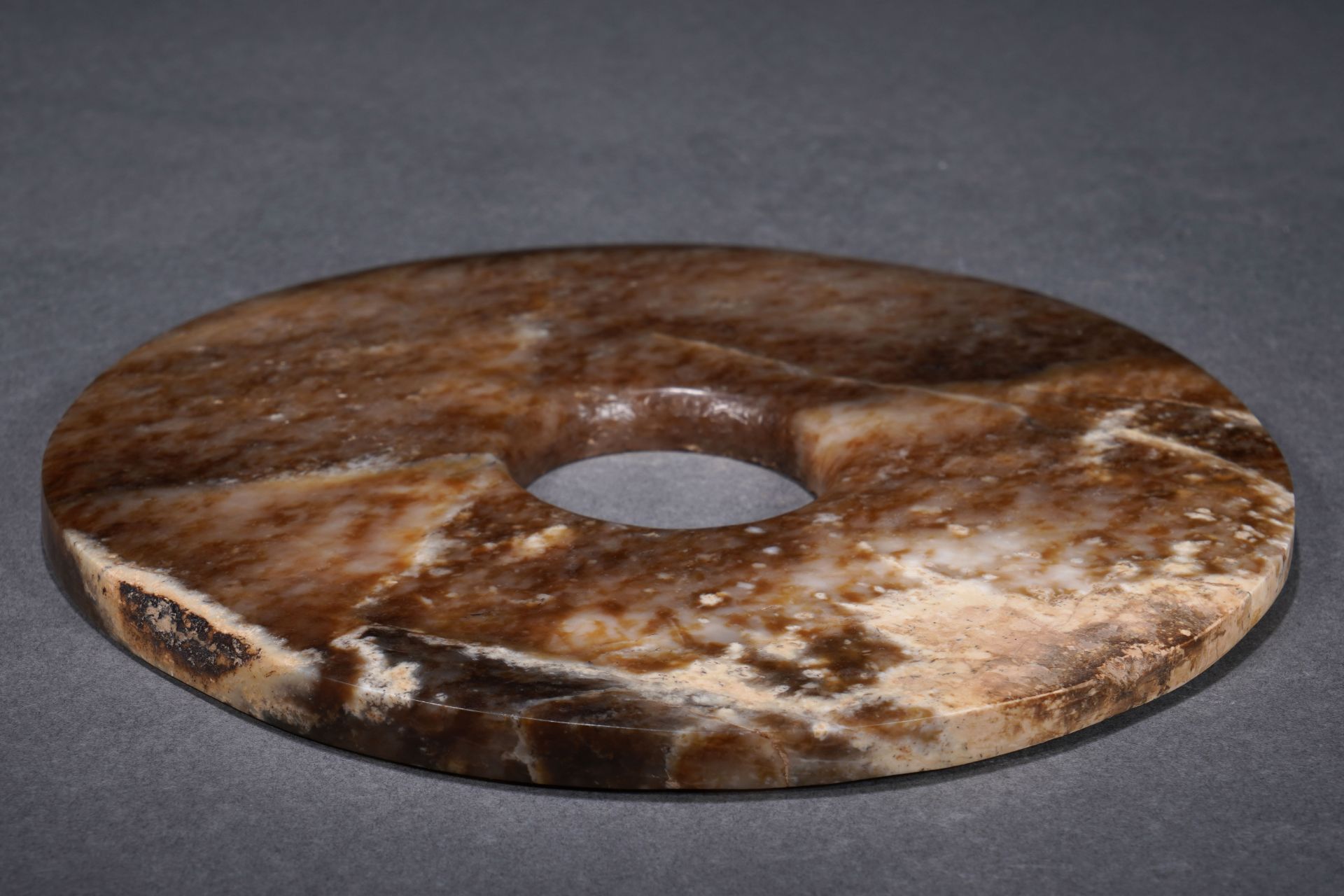 A Chinese Carved Jade Disc Bi - Image 11 of 11