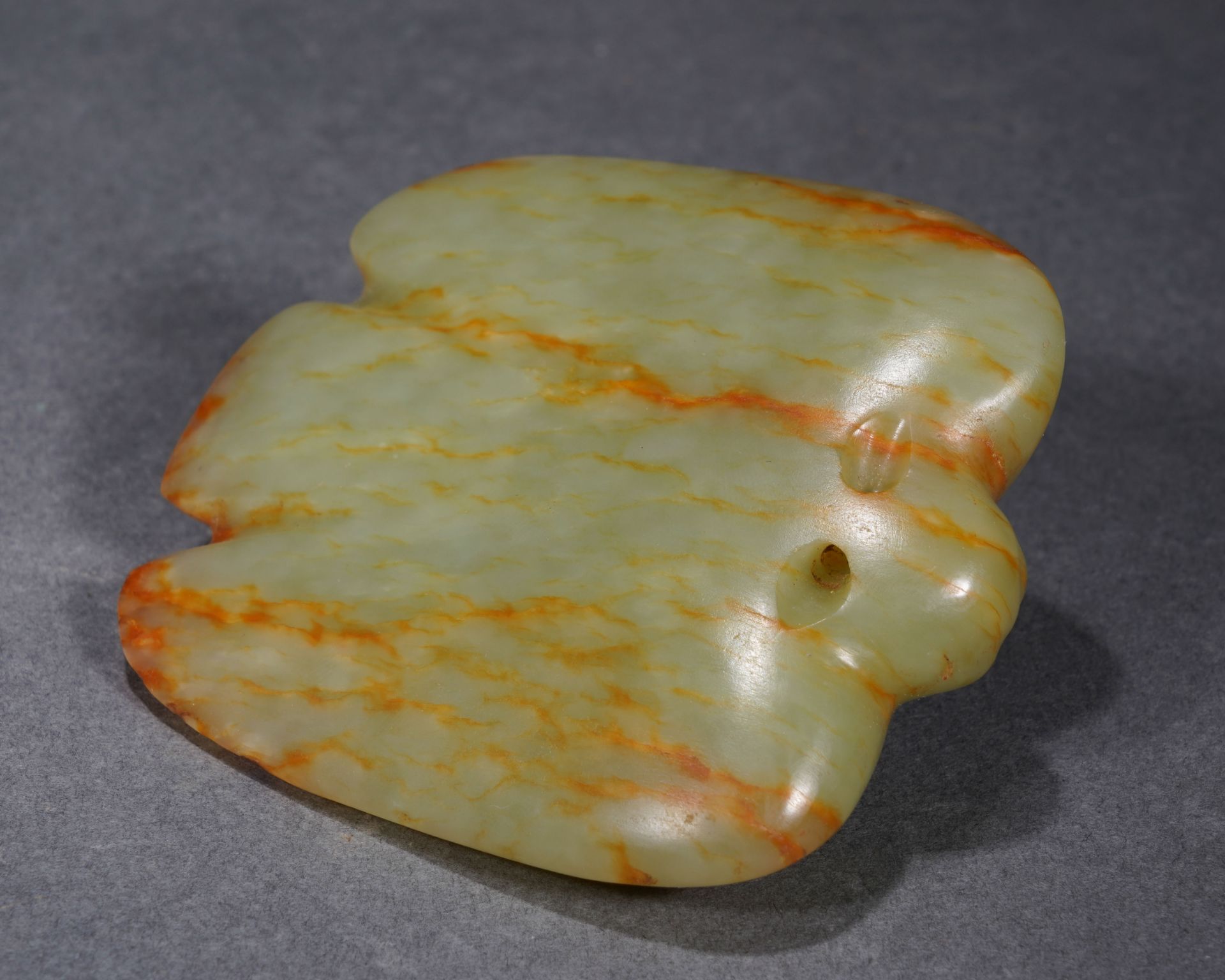 A Chinese Jade Carving of Bird-Shaped Pendant Hongshan - Image 7 of 10