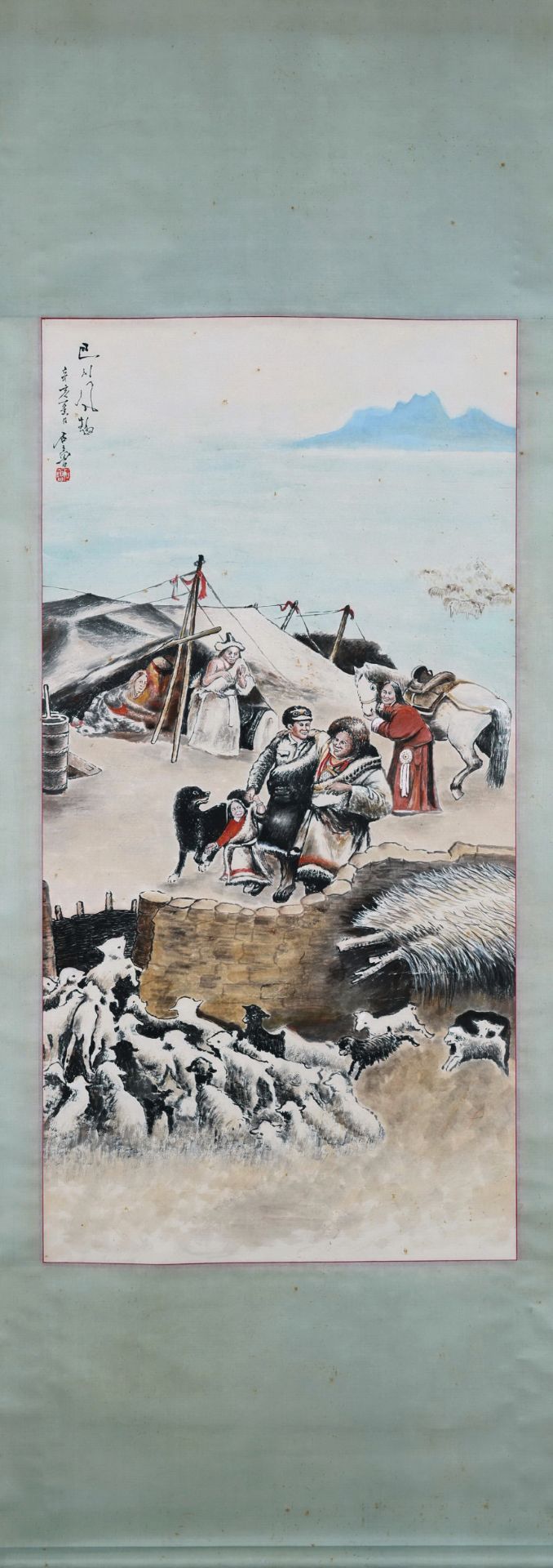 A Chinese Scroll Painting By Shi Lu - Bild 9 aus 9