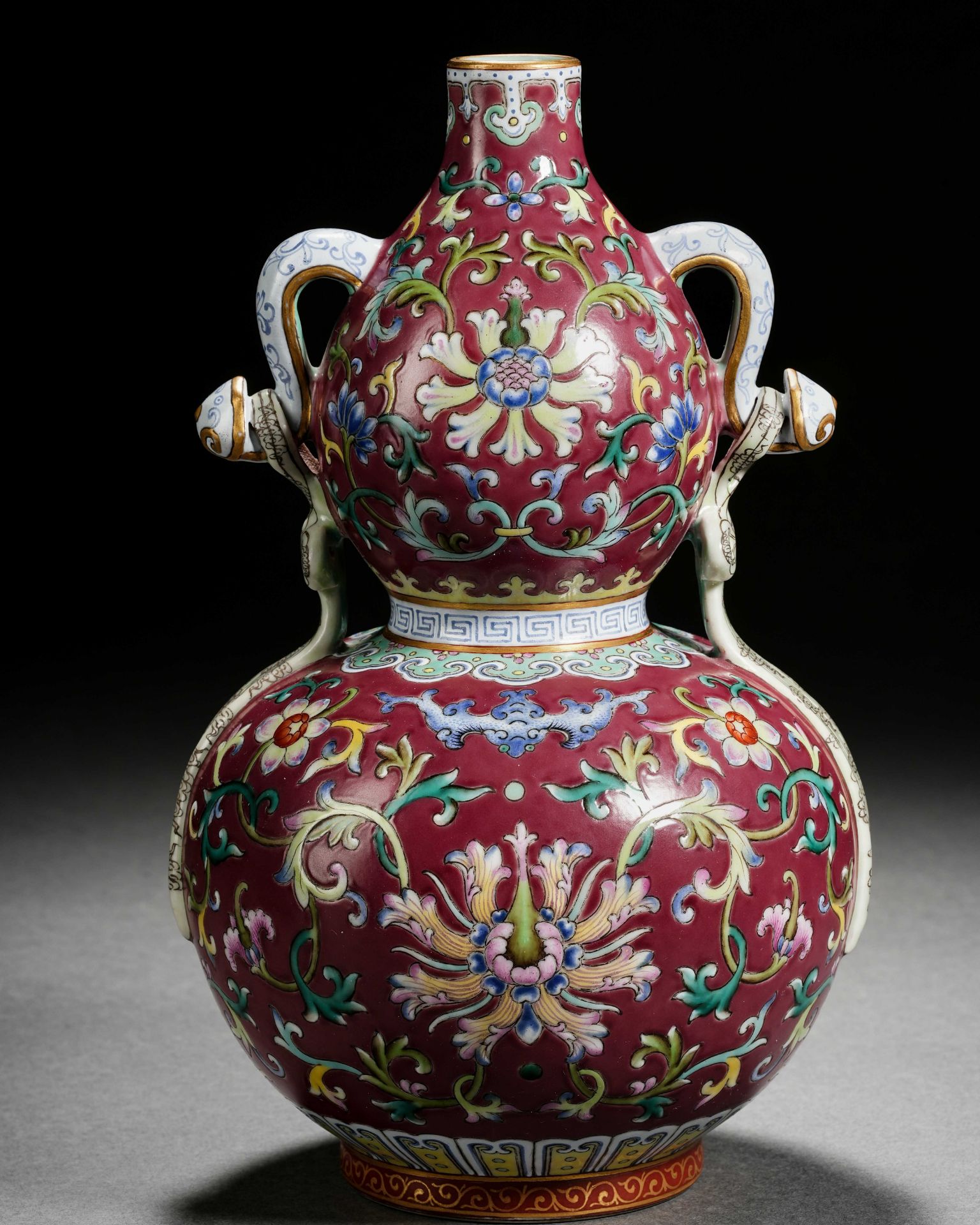 A Chinese Falangcai Glaze Double Gourds Vase - Image 6 of 13