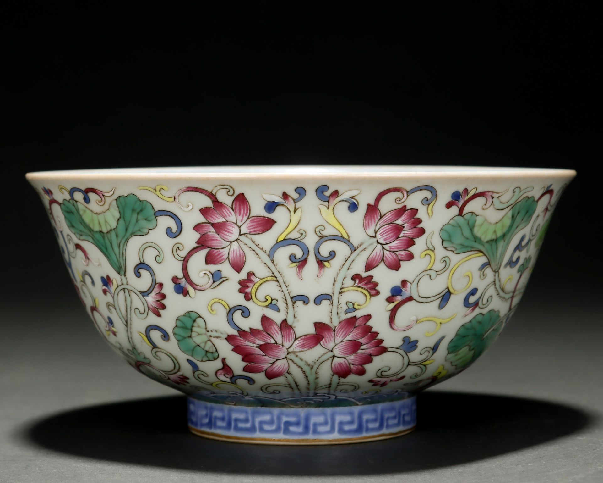 A Chinese Famille Rose Floral Scrolls Bowl - Image 2 of 9