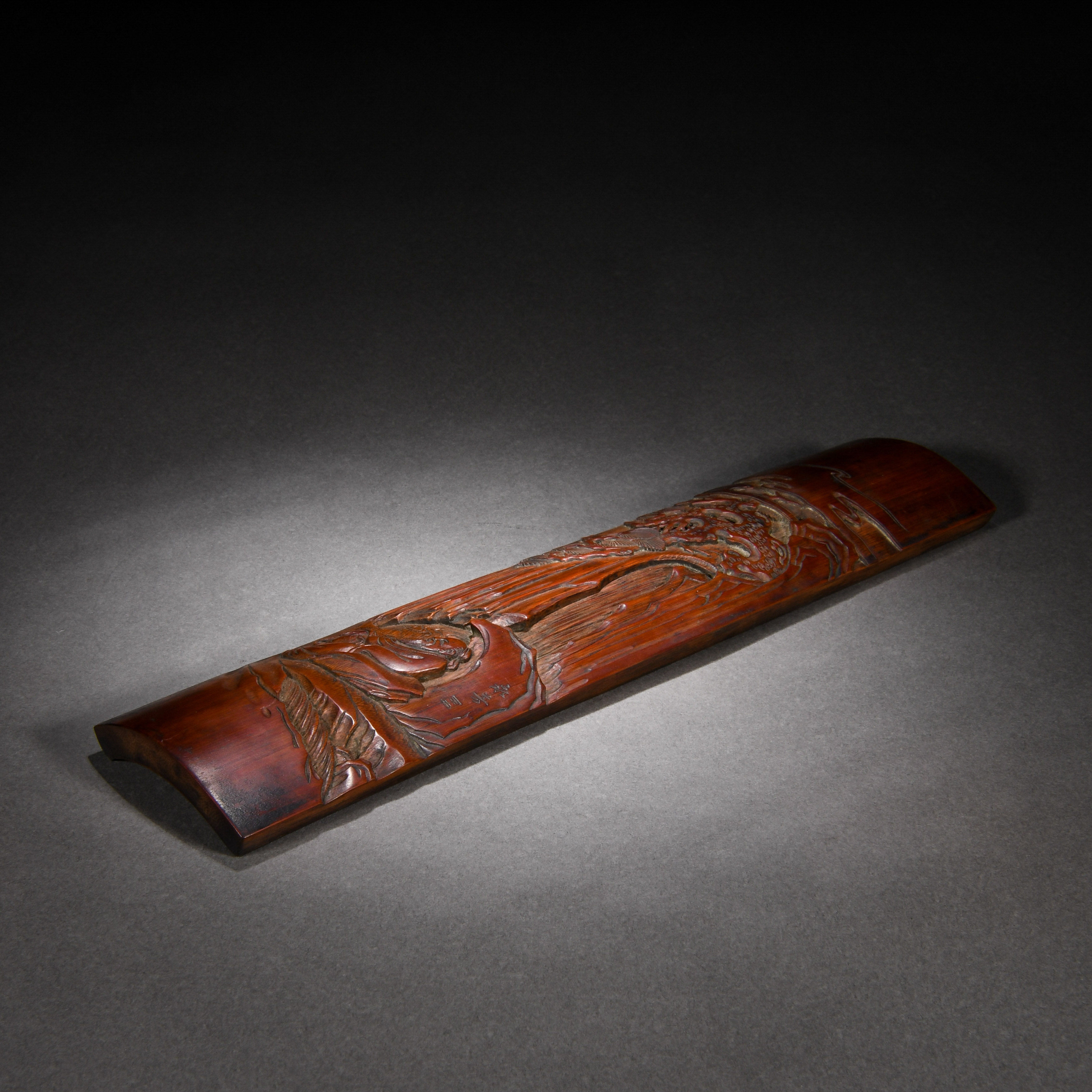 A Chinese Carved Bamboo Armrest - Image 8 of 8