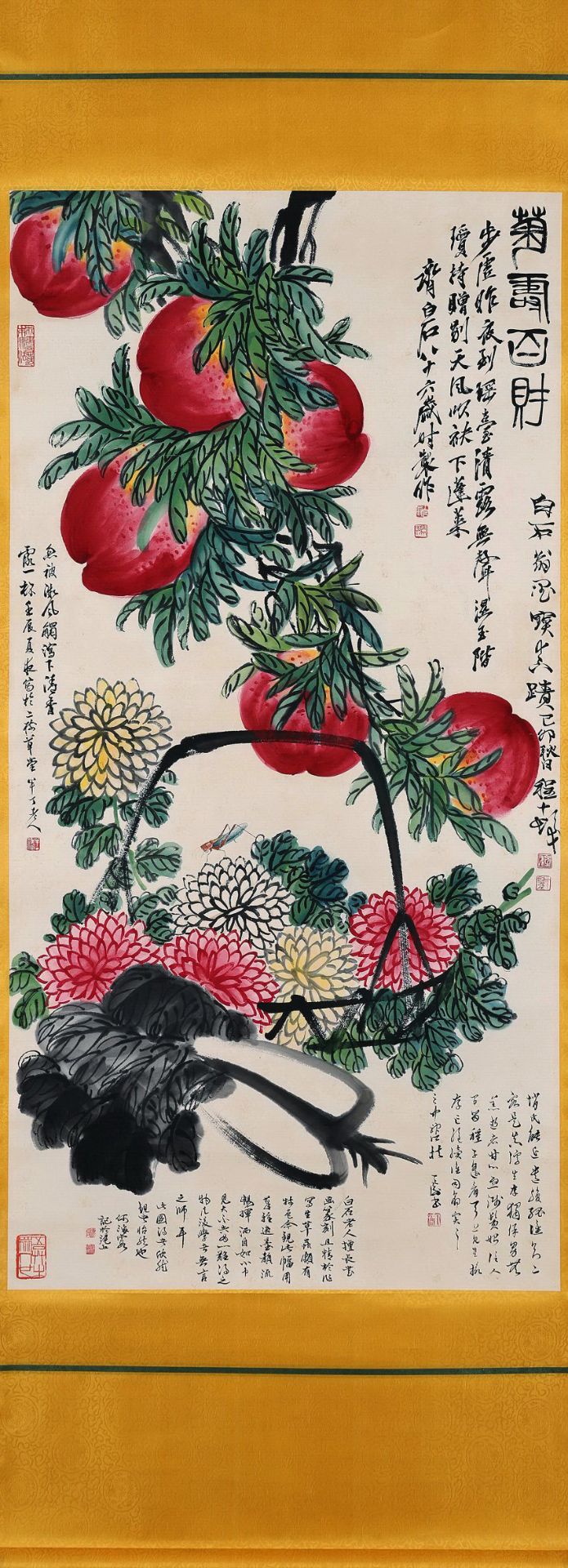 A Chinese Scroll Painting By Qi Baishi - Bild 8 aus 8