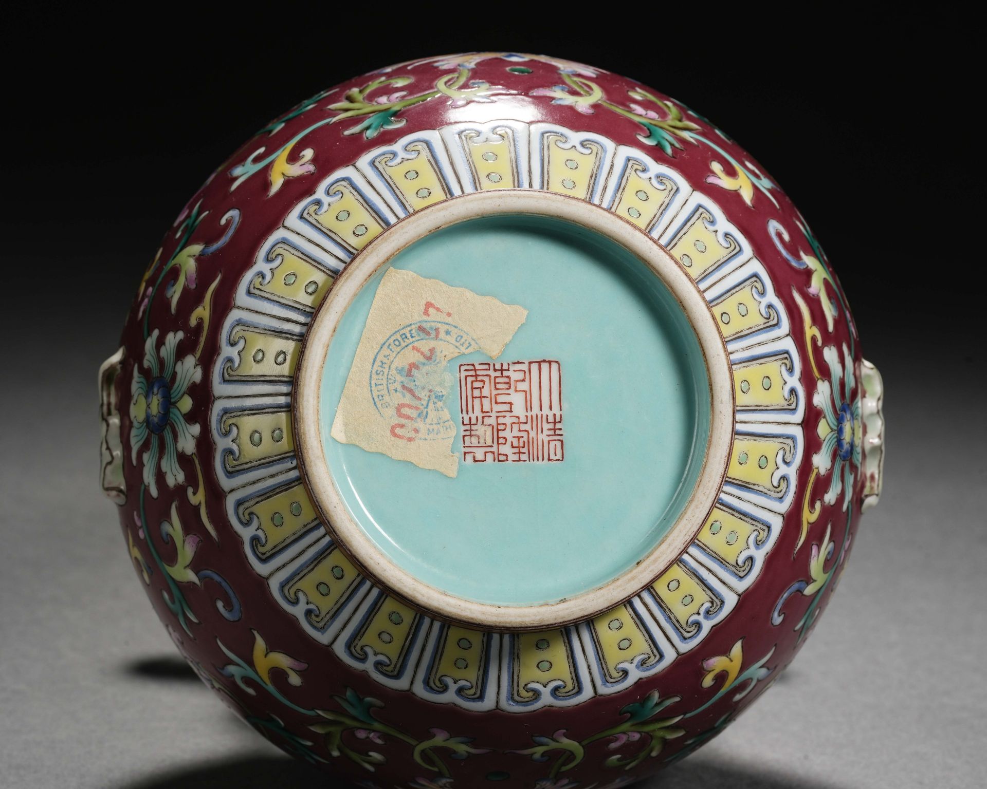 A Chinese Falangcai Glaze Double Gourds Vase - Image 8 of 13