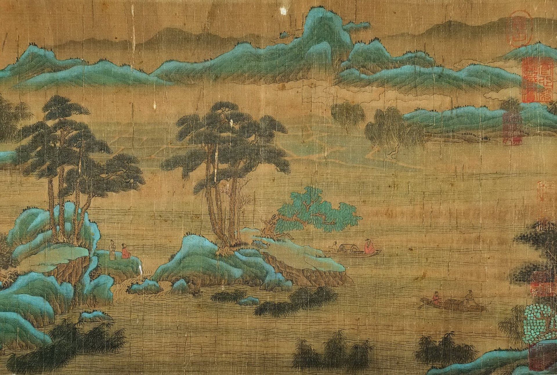 A Chinese Hand Scroll Painting By Wang Ximeng - Bild 2 aus 13