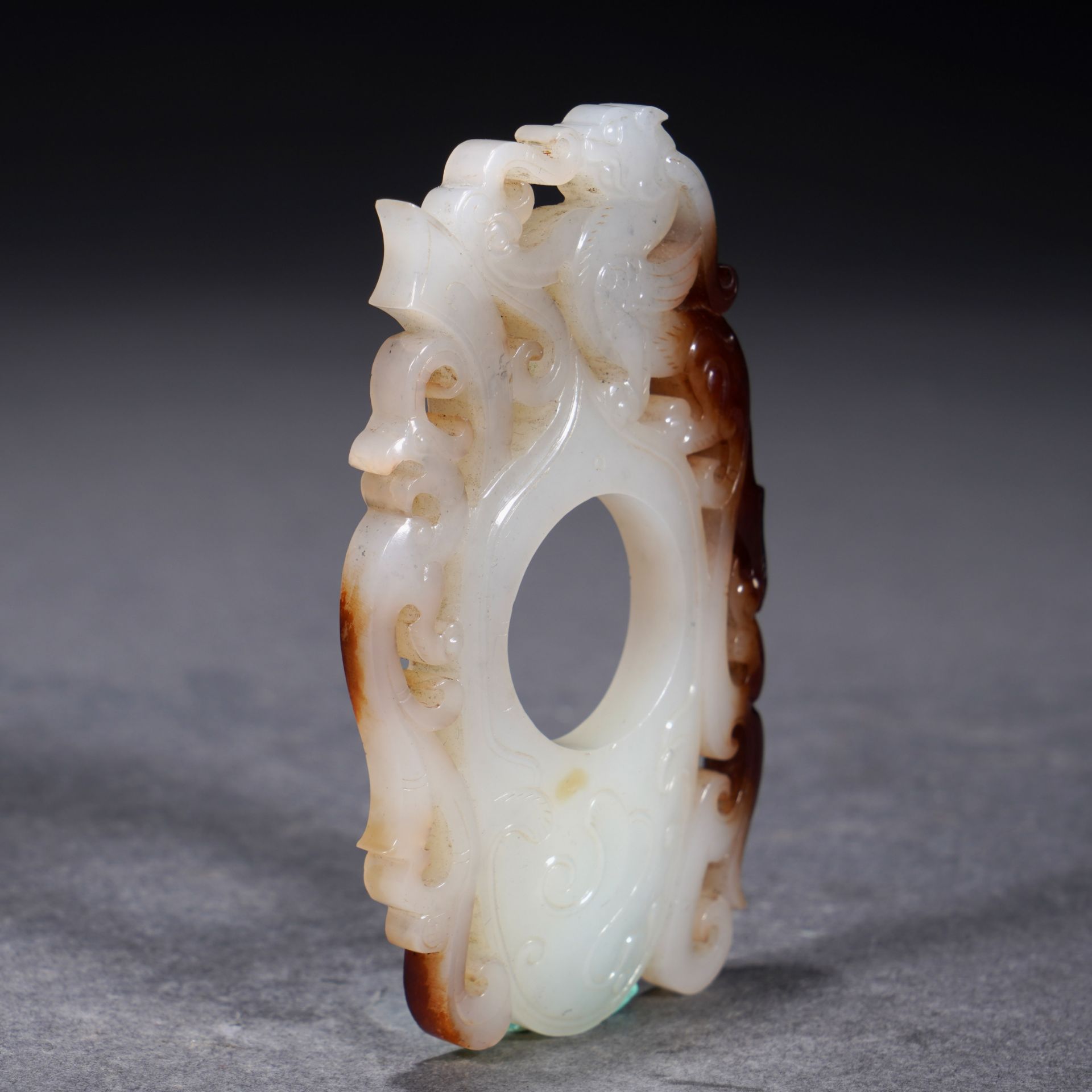 A Chinese Archaistic Jade Carving She - Image 10 of 11