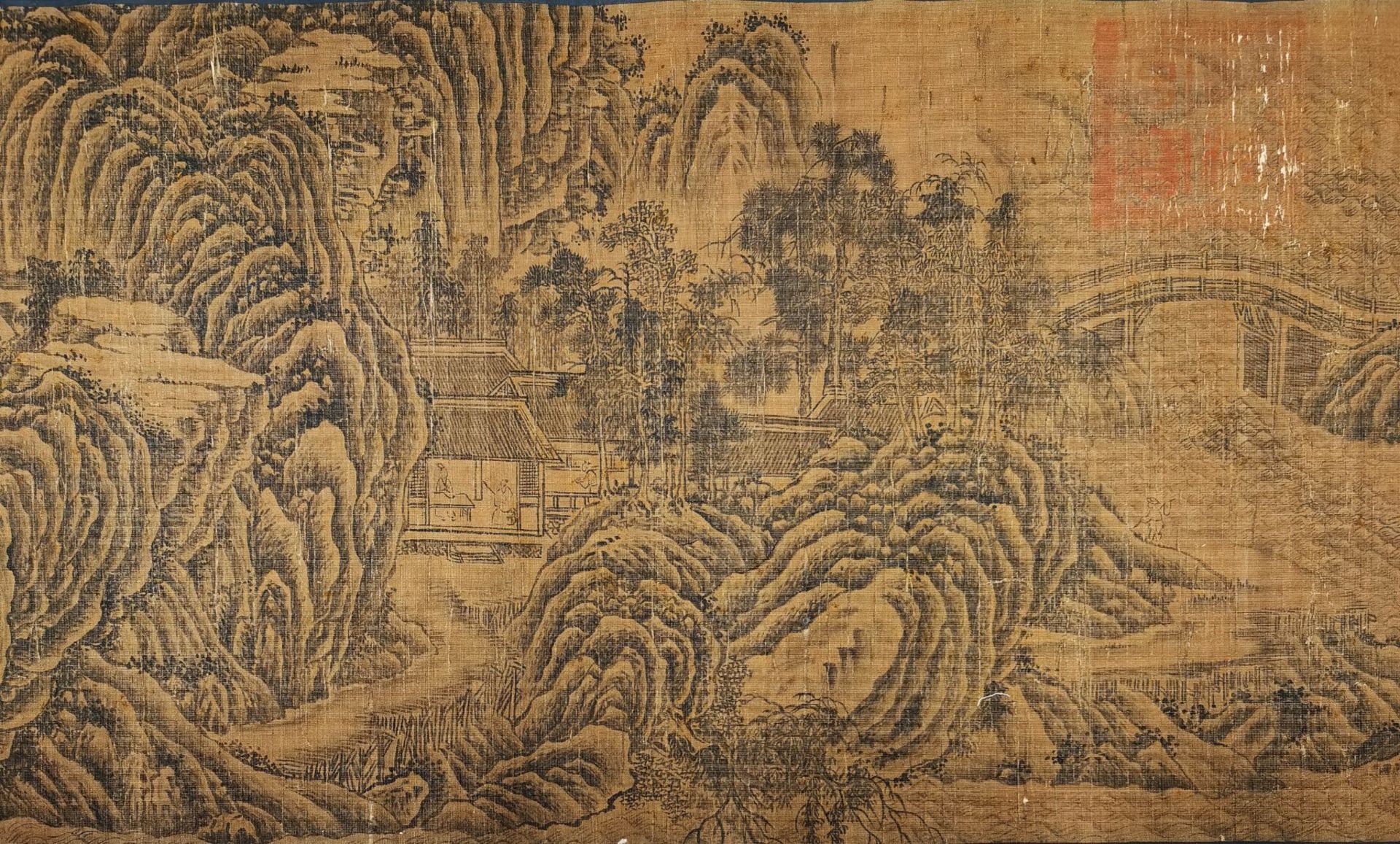 A Chinese Hand Scroll Painting By Jing Hao - Bild 3 aus 13