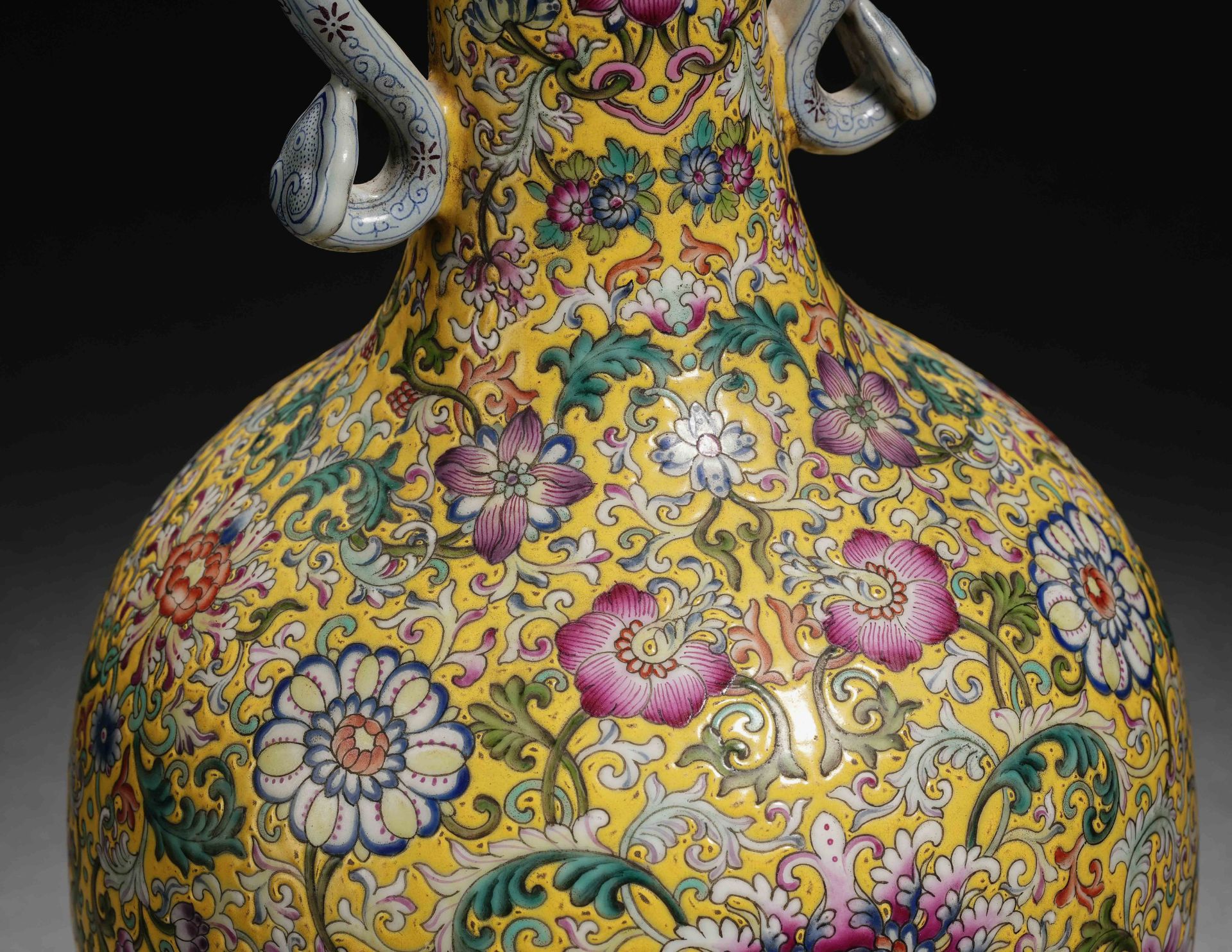 A Chinese Famille Rose and Gilt Baluster Vase - Image 7 of 14