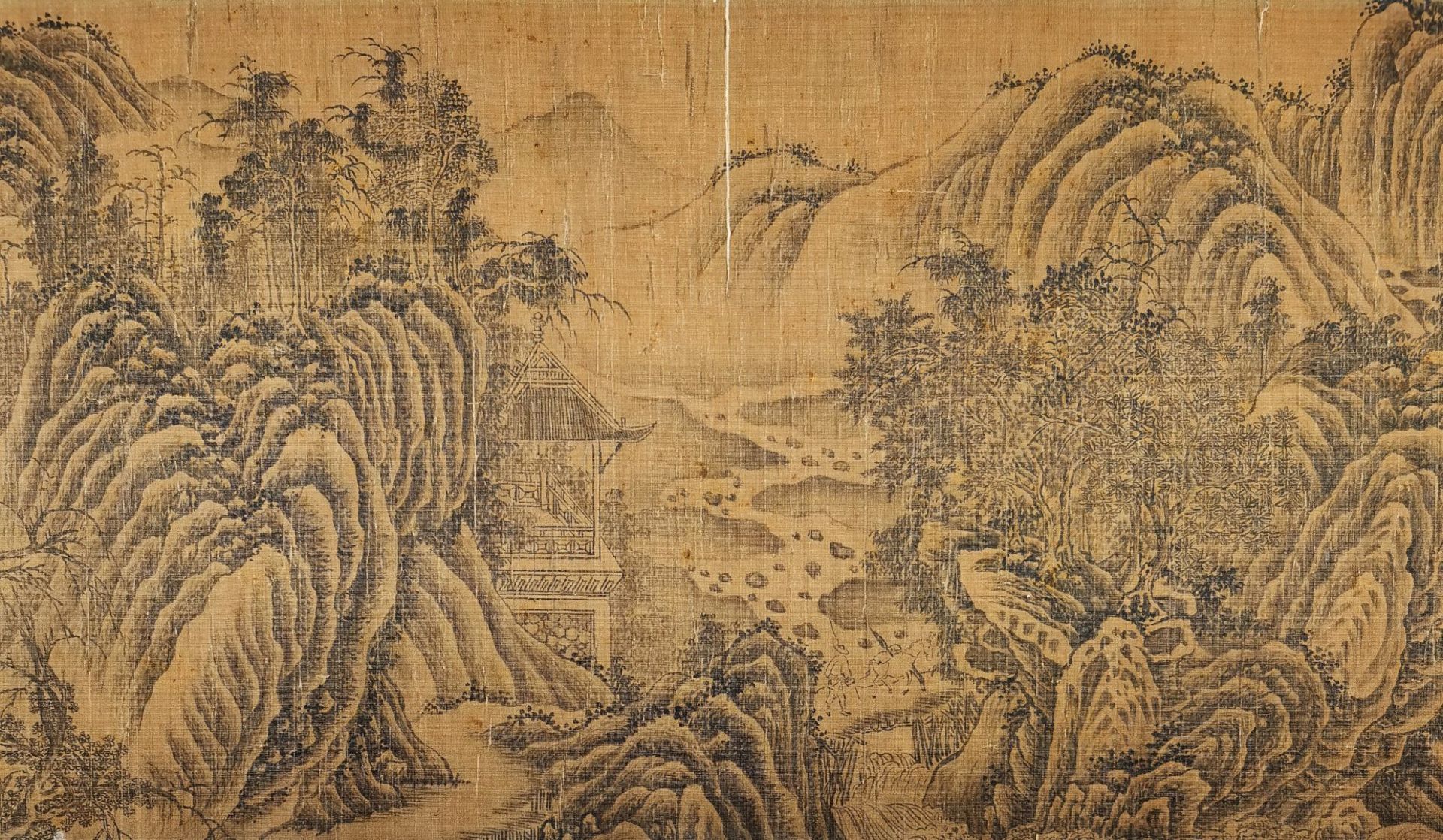 A Chinese Hand Scroll Painting By Jing Hao - Bild 4 aus 13