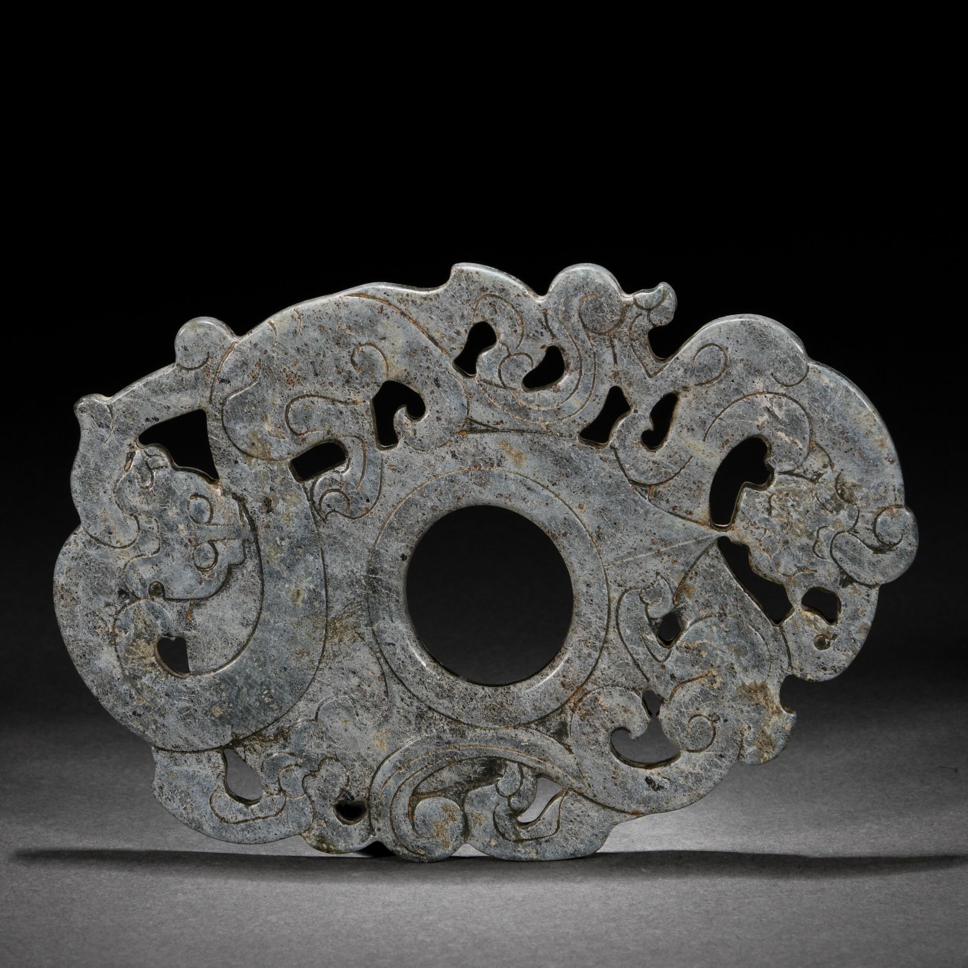 A Chinese Carved Jade Dragon Ornament