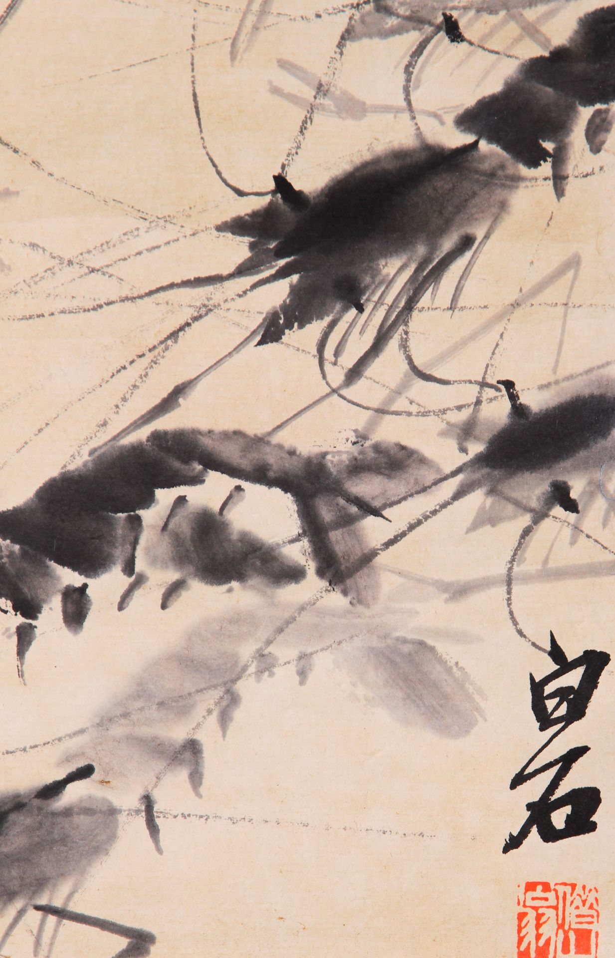 A Chinese Scroll Painting By Qi Baishi - Bild 2 aus 6