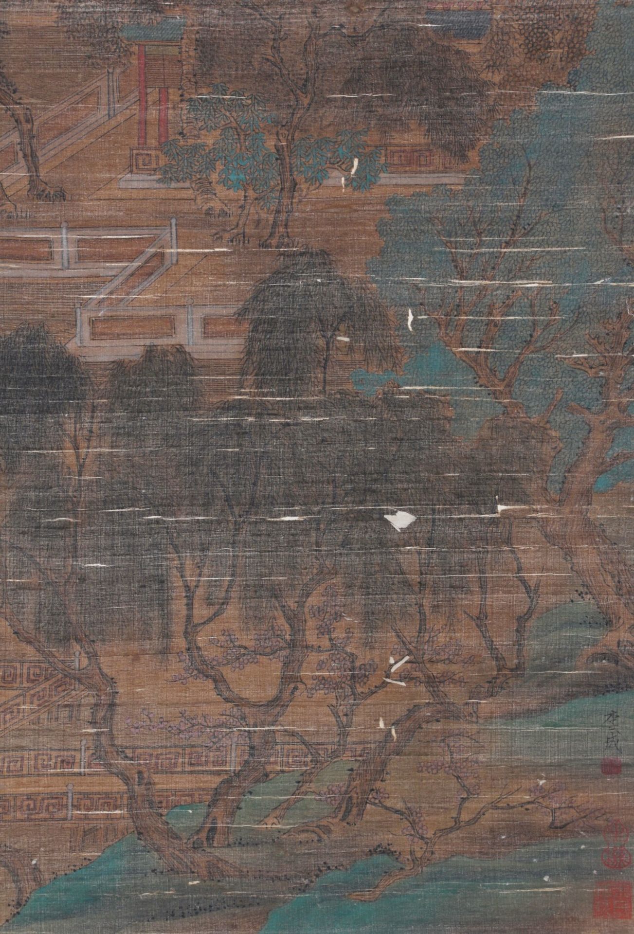 A Chinese Scroll Painting By Li Cheng - Image 5 of 13