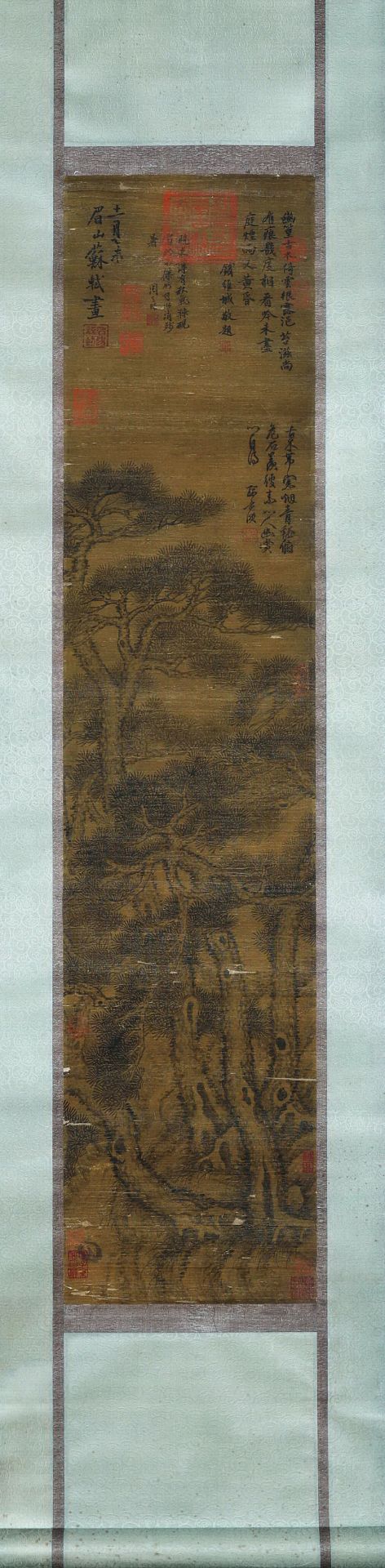 A Chinese Scroll Painting By Su Shi - Bild 9 aus 13