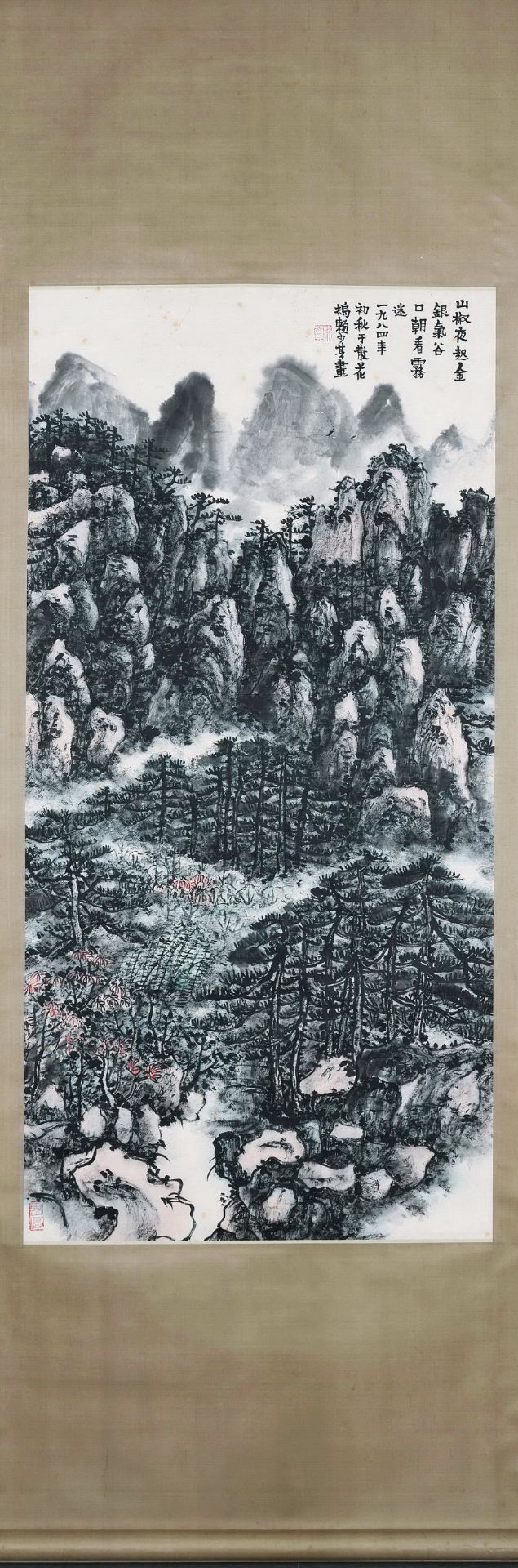 A Chinese Scroll Painting By Lai Shaoqi - Bild 9 aus 9