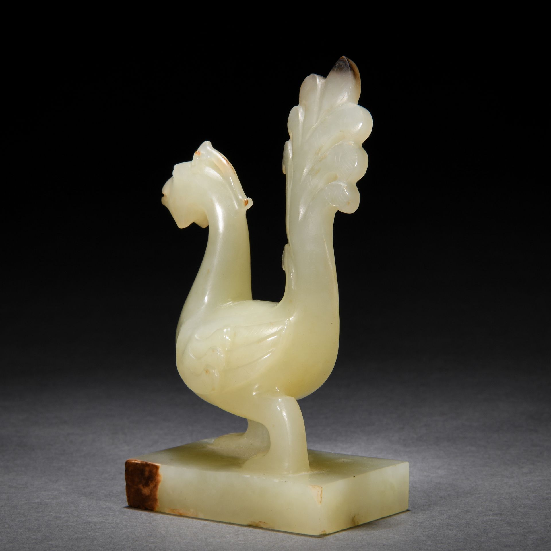 A Chinese Carved White Jade Mythical Beast - Image 5 of 6