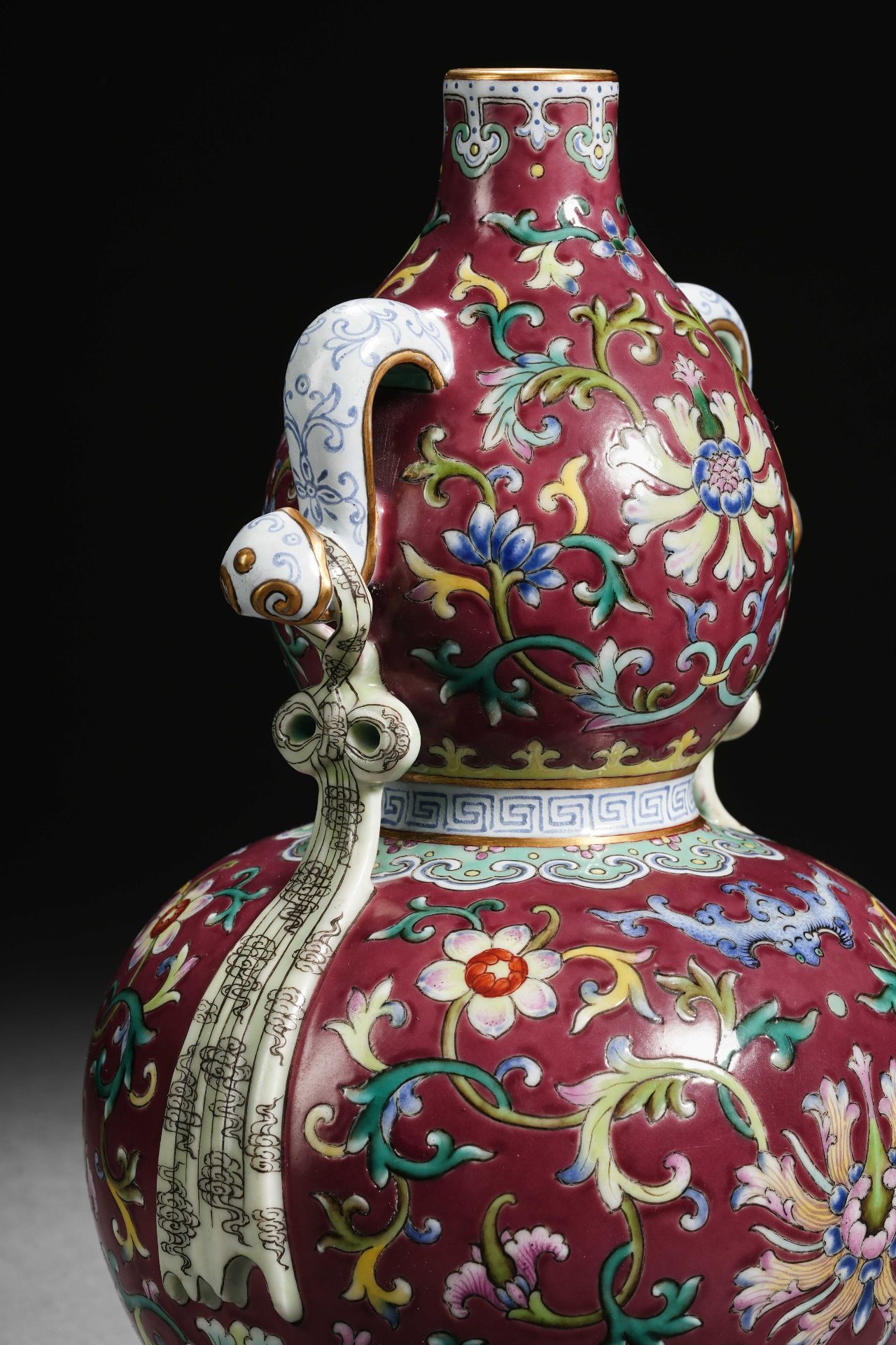 A Chinese Falangcai Glaze Double Gourds Vase - Image 4 of 13