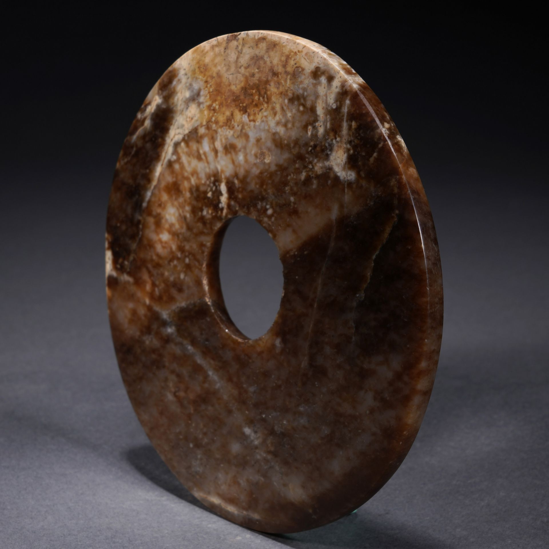 A Chinese Carved Jade Disc Bi - Image 8 of 11