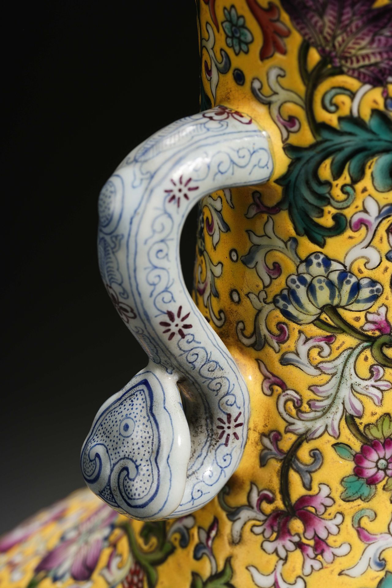 A Chinese Famille Rose and Gilt Baluster Vase - Image 8 of 14