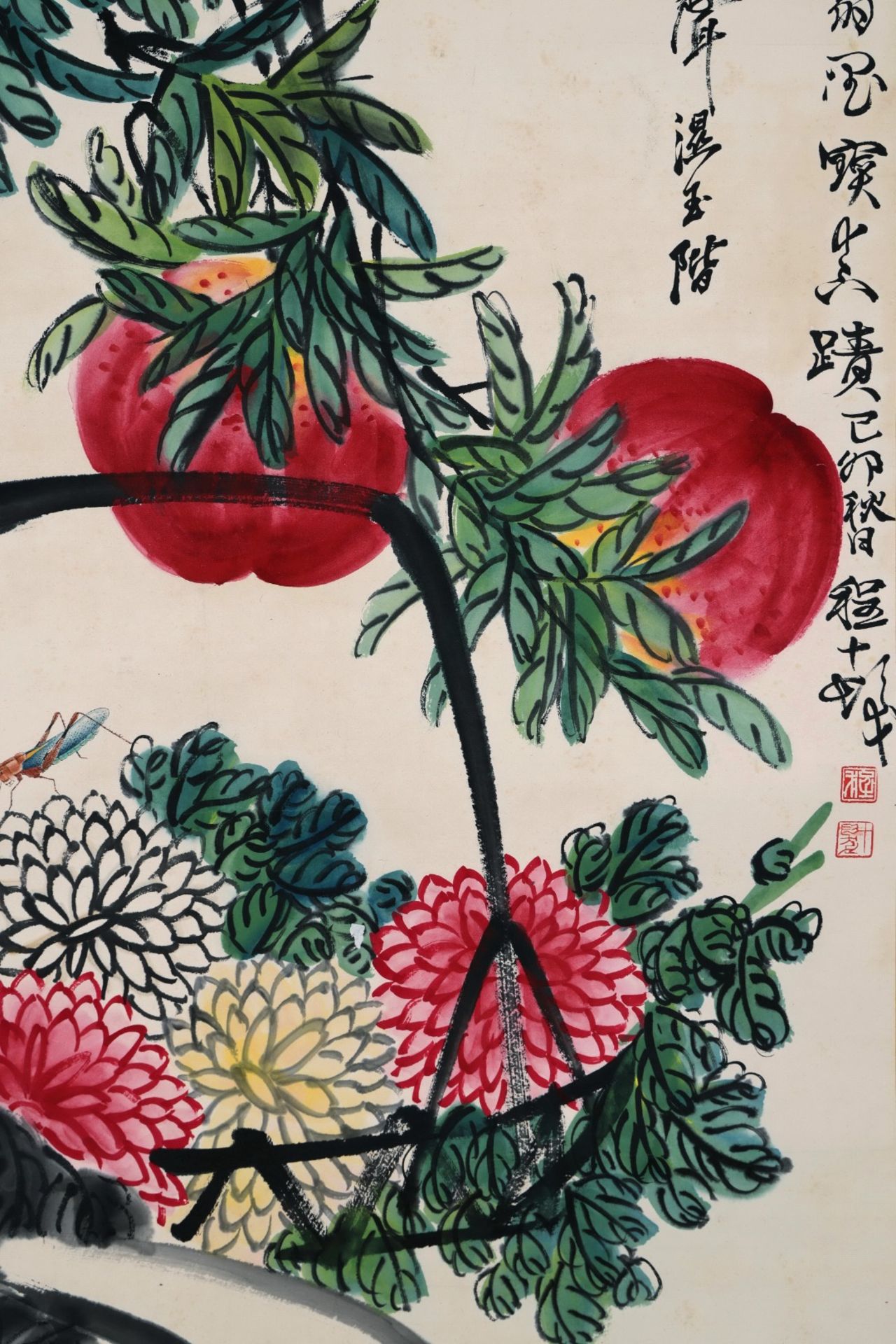 A Chinese Scroll Painting By Qi Baishi - Bild 7 aus 8