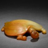 A Chinese Carved Jade Tortoise